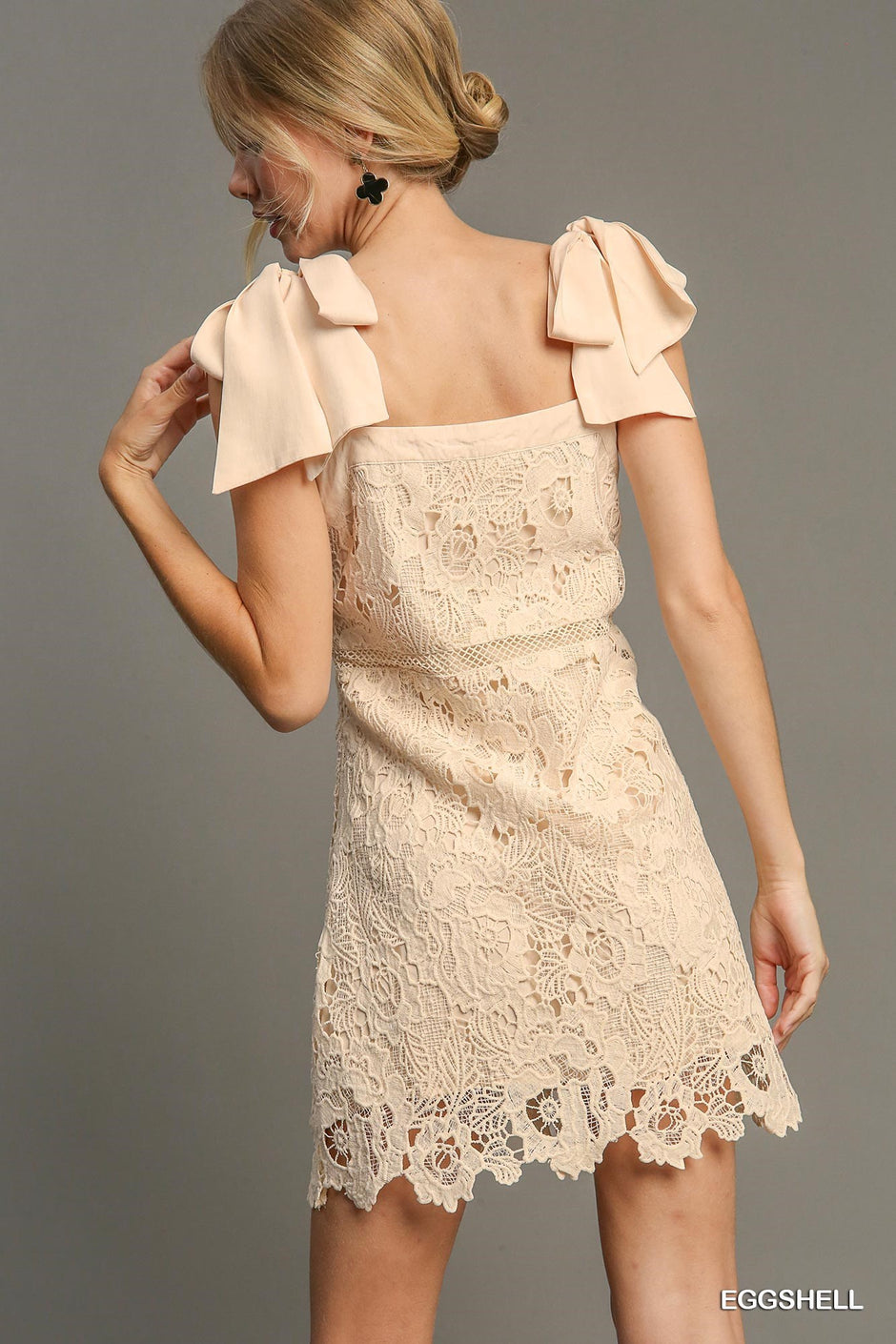 Custom Inked Cross Back Tunic with Ribbon - Glitter Chiffon main image 1