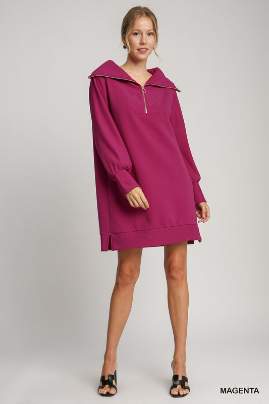 Everyday Easy Magenta Dress