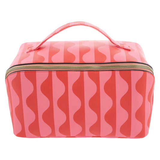 Waves Jumbo Zip Cosmetic Bag
