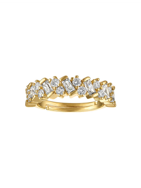 Kassy Diagonal Baguette Ring