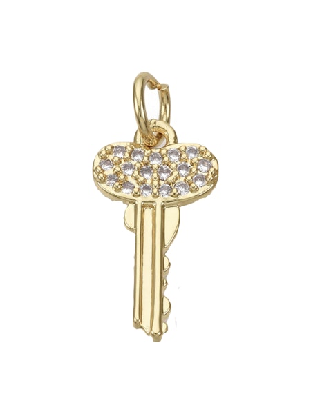 Key Pave Charm