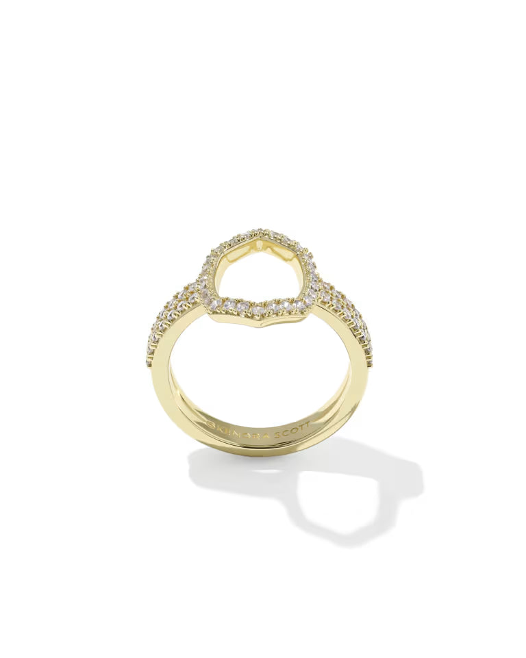Daphne Pave Gold Cocktail Ring