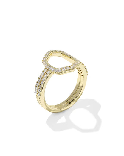 Daphne Pave Gold Cocktail Ring