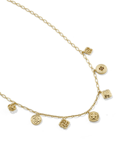 Dira Charm Gold Necklace