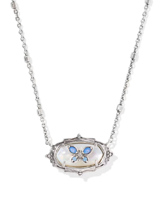 Dolly Parton x Kendra Scott Elisa Butterfly Vintage Silver in Ivory Mother of Pearl