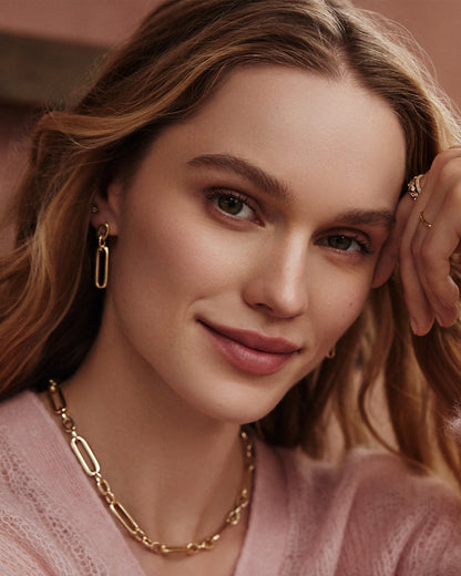 Heather Linear Earrings in Gold