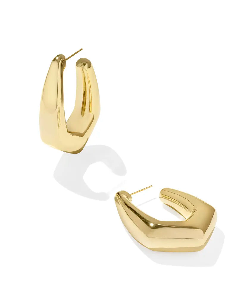 アクセサリー EAR RING PJ - GOLD Kaia Gold Hoop Earrings – Ribbon Chix