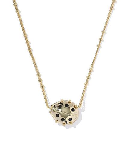 Ladybug Gold Short Pendant Necklace