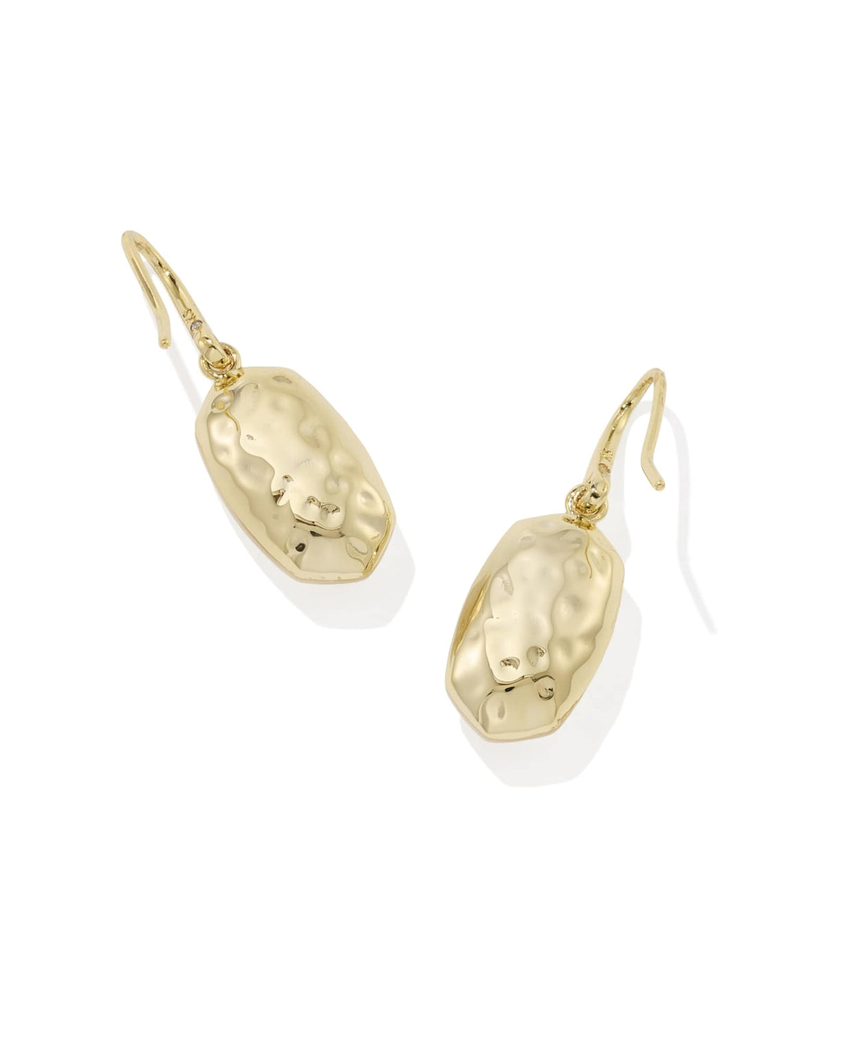 Lee Riveted Gold Earring in Ivory Mother of Pearl
