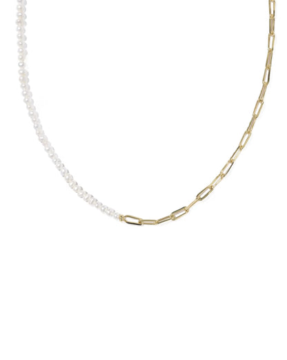 Markie Gold Half Chain Necklace