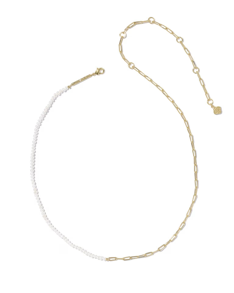 Markie Gold Half Chain Necklace