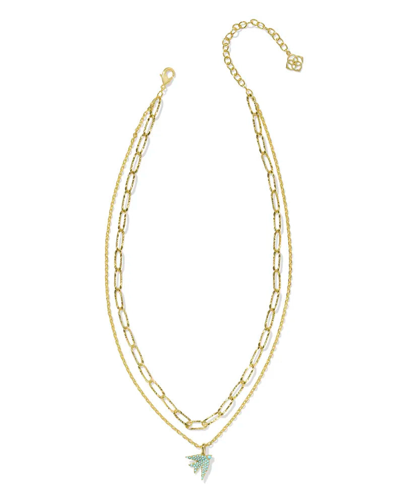 Melody Bird Gold Multi Strand Necklace