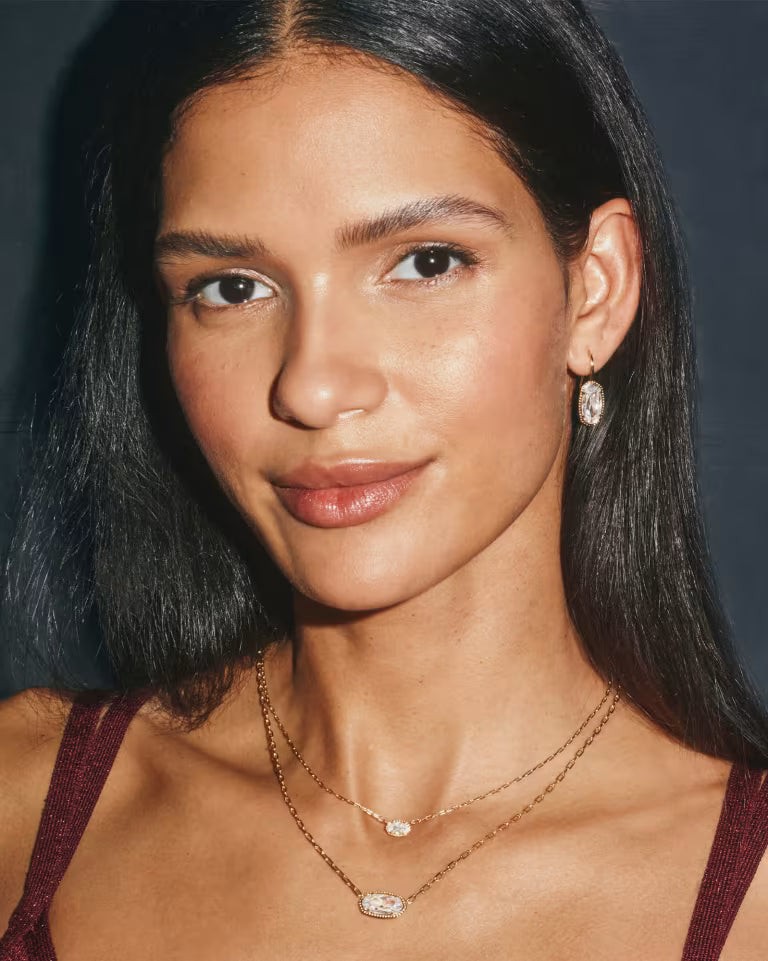 Mini Elisa Luxe Gold Pendant Necklace