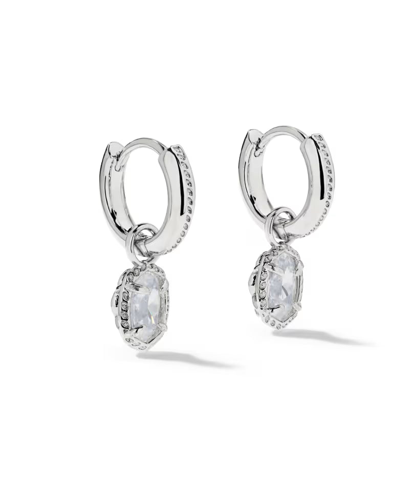 Mini Ellie Luxe Silver Huggie Earrings