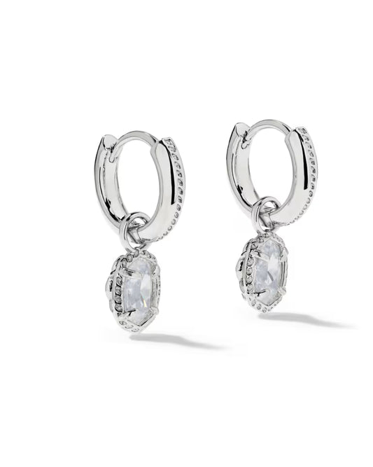 Mini Ellie Luxe Silver Huggie Earrings