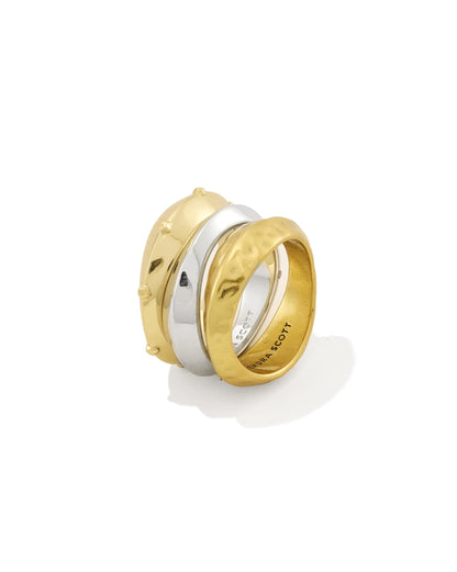 Oakland Ring Mixed Metal, Set of 3