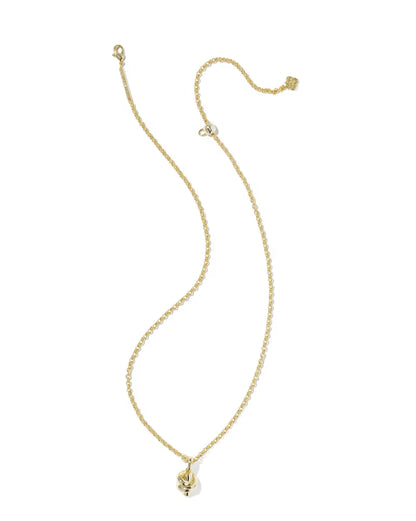 Parker Knot Gold Short Pendant Necklace