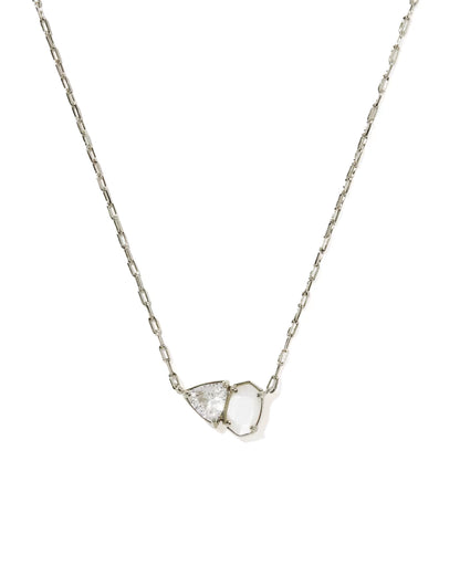 Tatum Silver Short Pendant Necklace