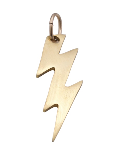 Large Lightning Bolt Charm