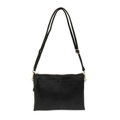 Gia Medium Multi Pocket Black Crossbody