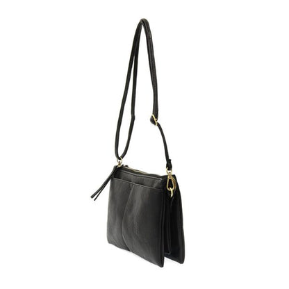 Gia Medium Multi Pocket Black Crossbody