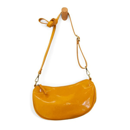 Rosalind Glossy Honey Crossbody Bag