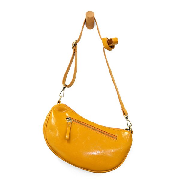 Rosalind Glossy Honey Crossbody Bag