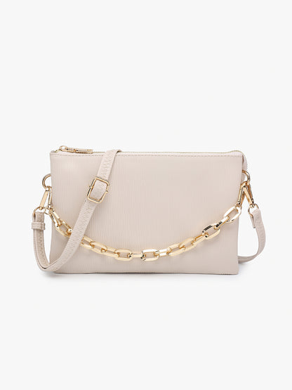 Izzy Textured Off White Crossbody