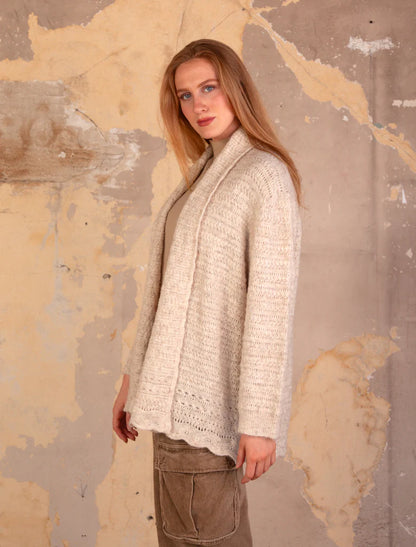 Romana Oatmeal Cardigan