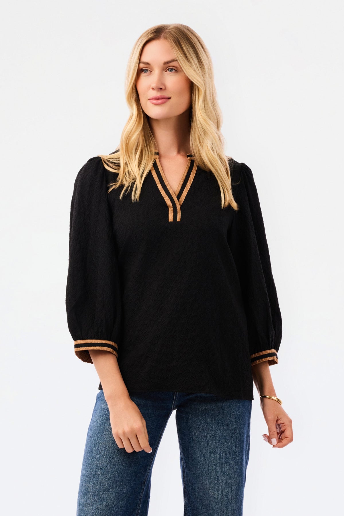 Tamryn Top in Black/Tan