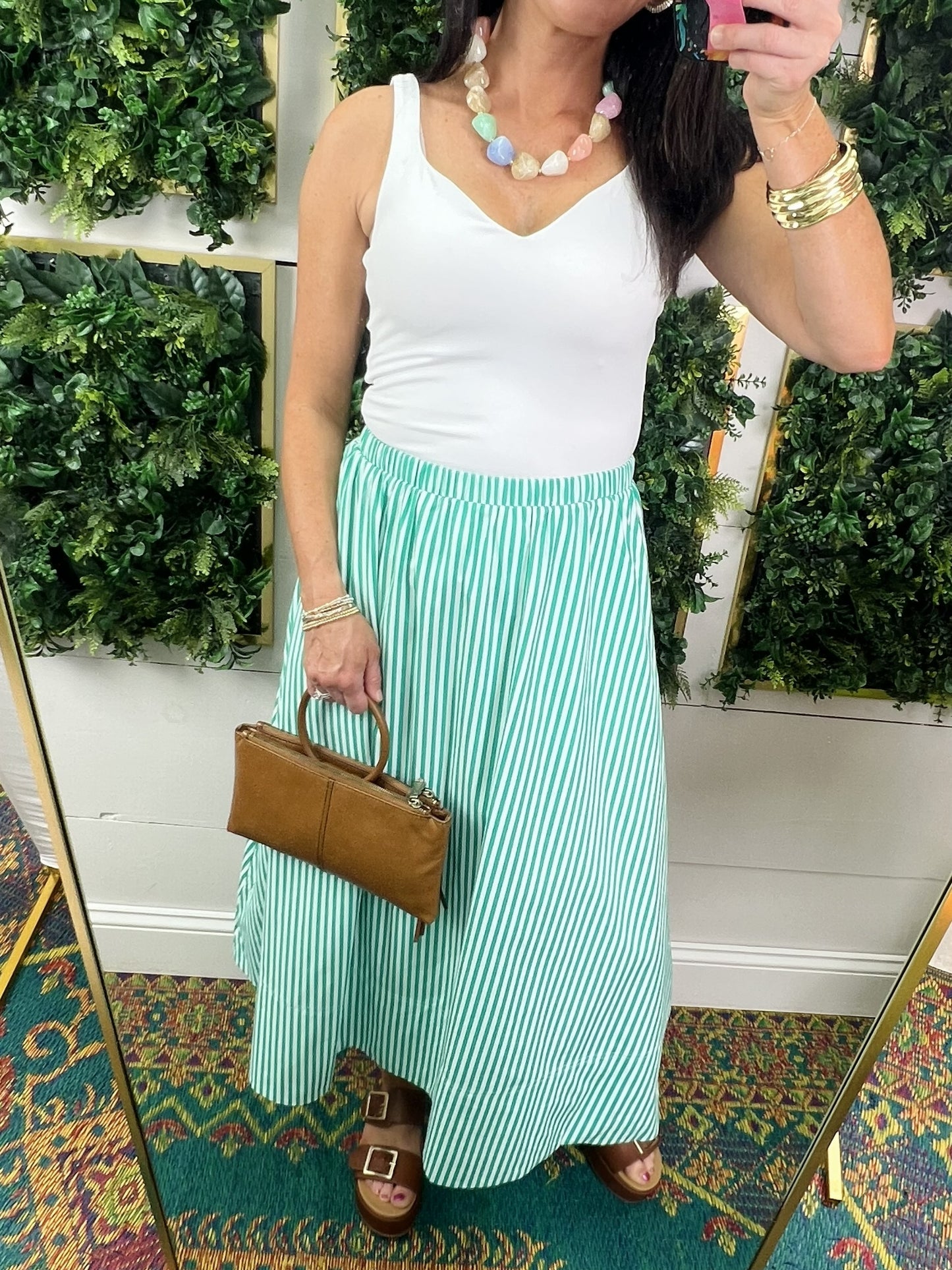 Peace of Mind Green Skirt