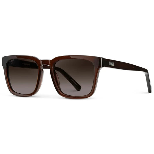 Maverick Burnt Cedar Brown / Brown Gradient Lens Polarized Sunglasses
