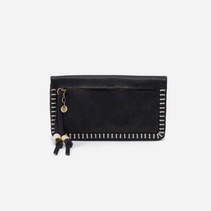 Lumen in Cloud Black Continental Wallet