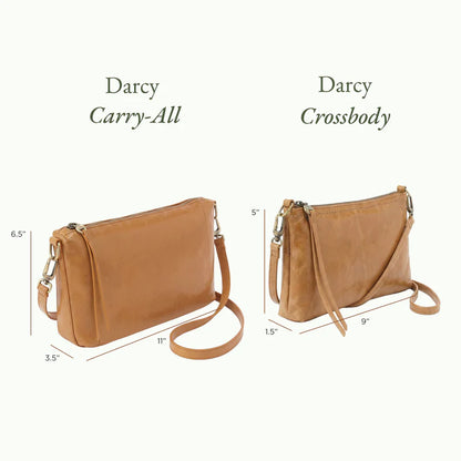 Darcy Buffed Leather Whiskey Crossbody