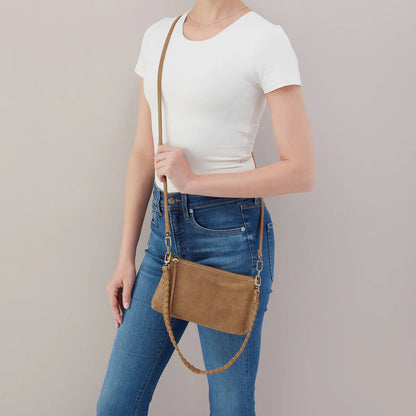 Darcy Buffed Leather Whiskey Crossbody