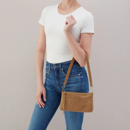 Darcy Buffed Leather Whiskey Crossbody