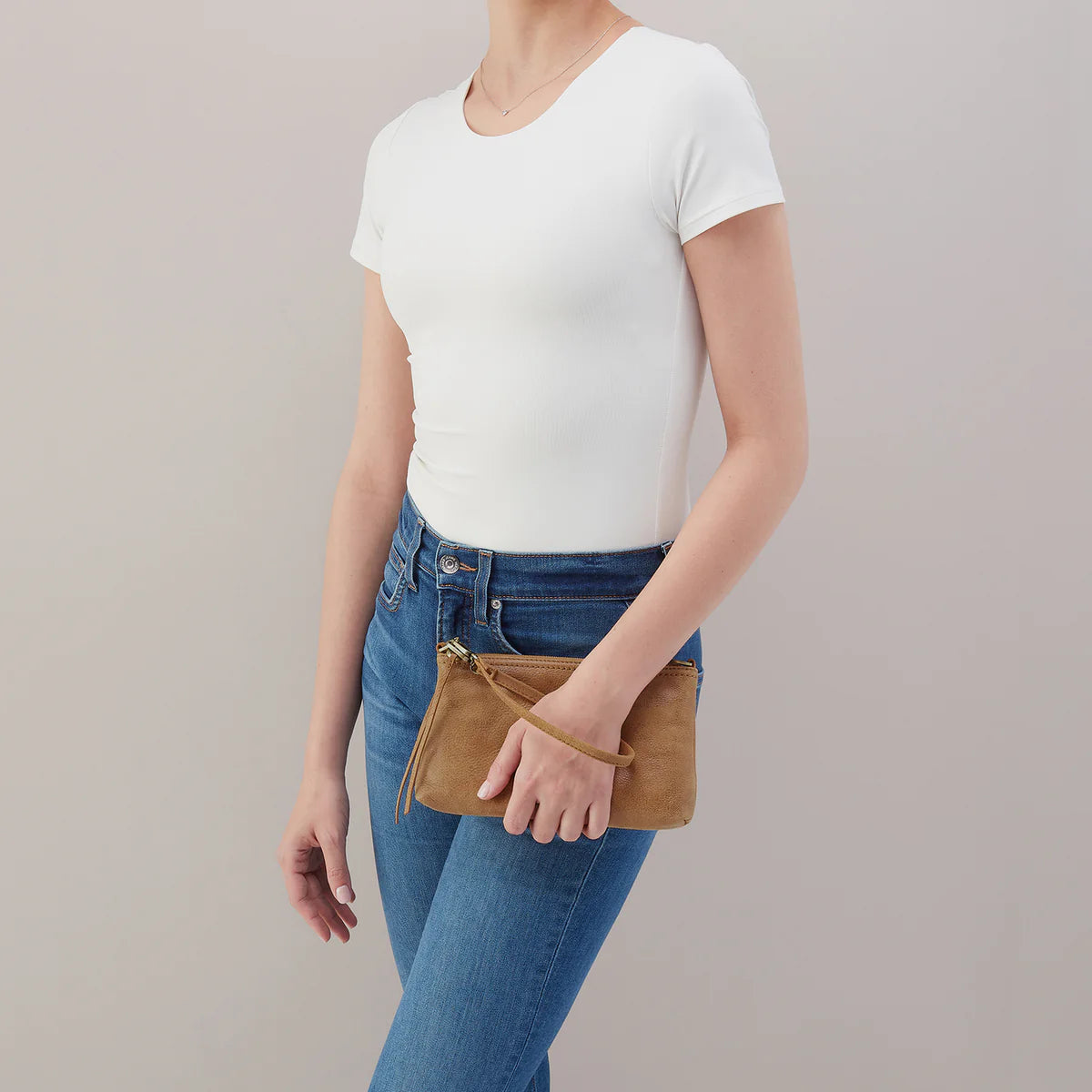 Darcy Buffed Leather Whiskey Crossbody