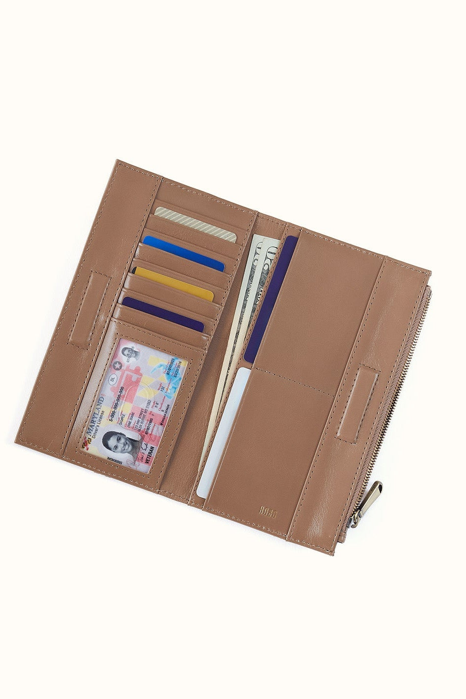 Jill Large Bifold Wallet in Woodsmoke