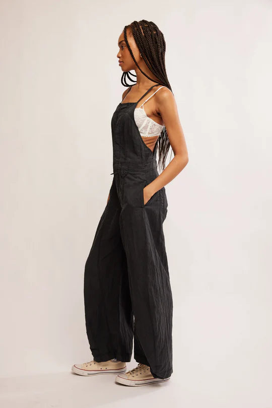 Sylvia Barrel Black One Piece Jumpsuit