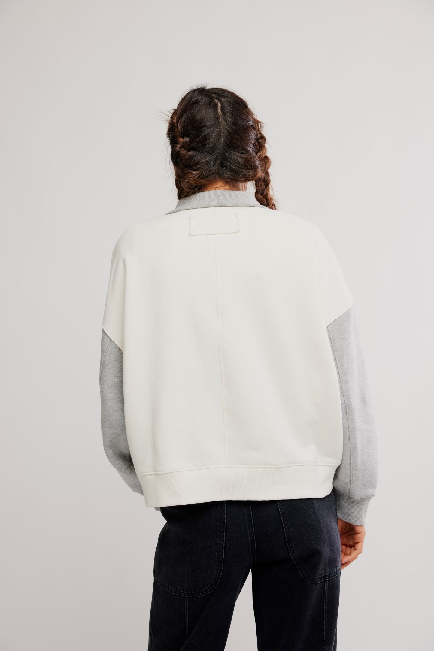 Colorblock Timeless Heather Grey Combo Pullover