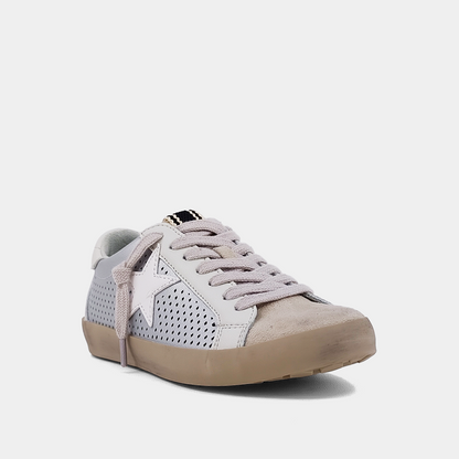 Paula Silver Perf Sneakers