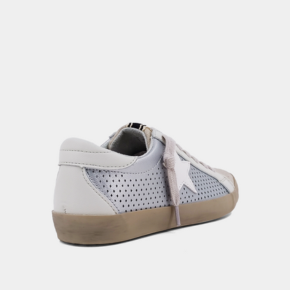 Paula Silver Perf Sneakers