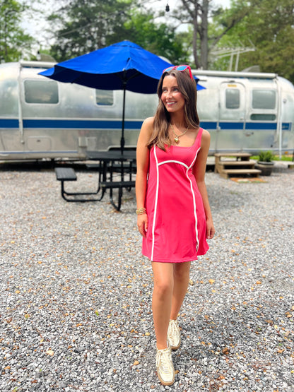 Second Skin Filana Crush Coral Tennis Dress