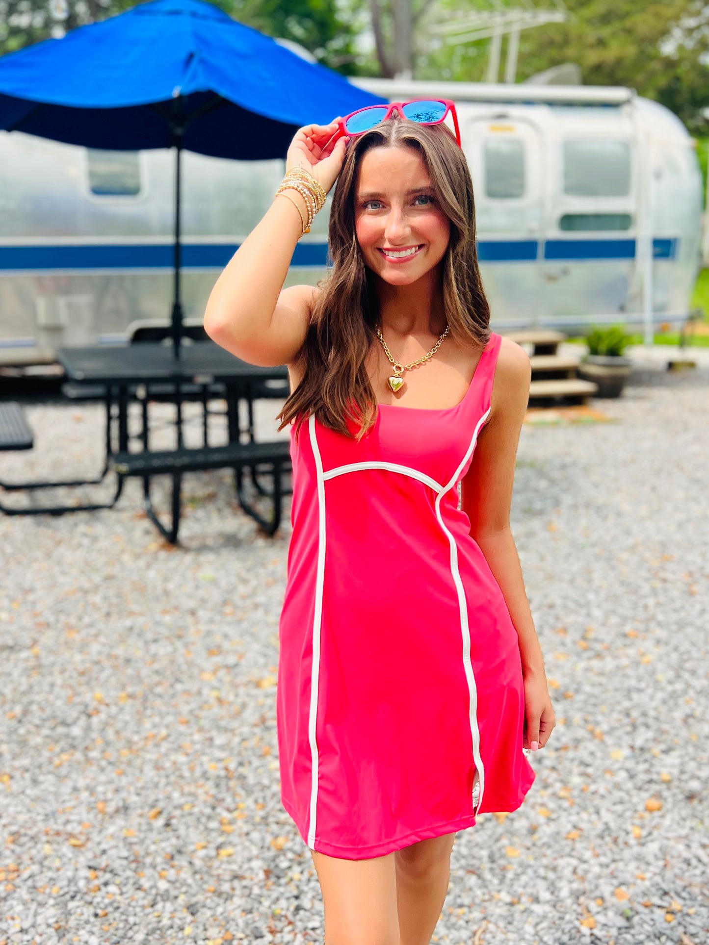 Second Skin Filana Crush Coral Tennis Dress