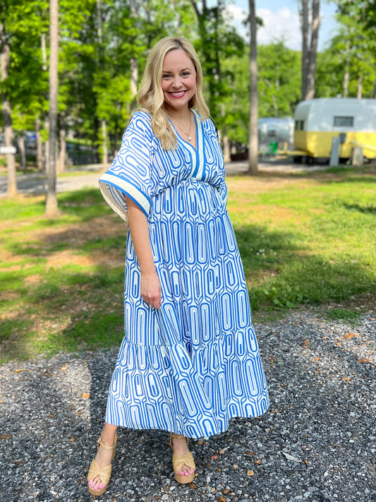 Color Drift Maxi Dress