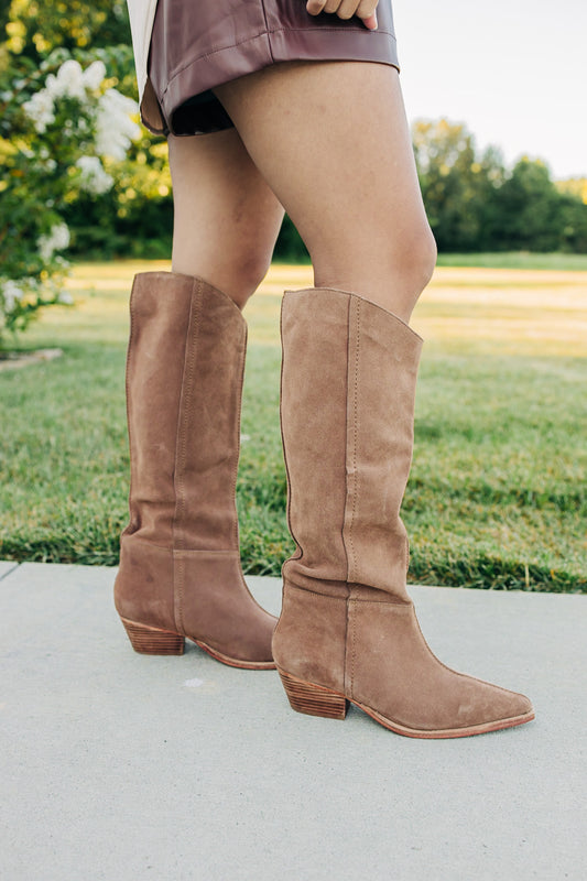 Sway Low Slouch Tan Boots