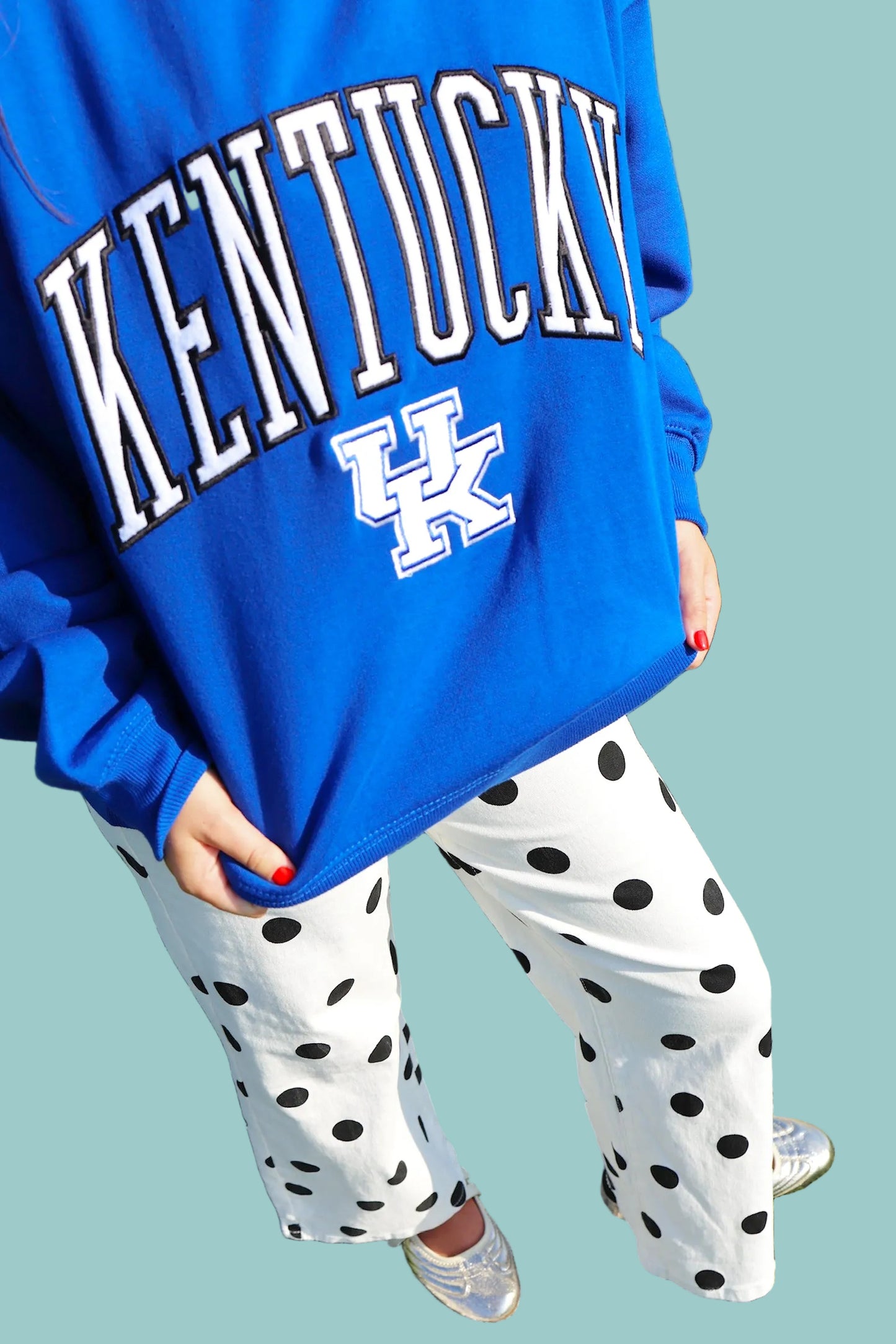Kentucky Nelson Texture Lingo Blue Sweatshirt