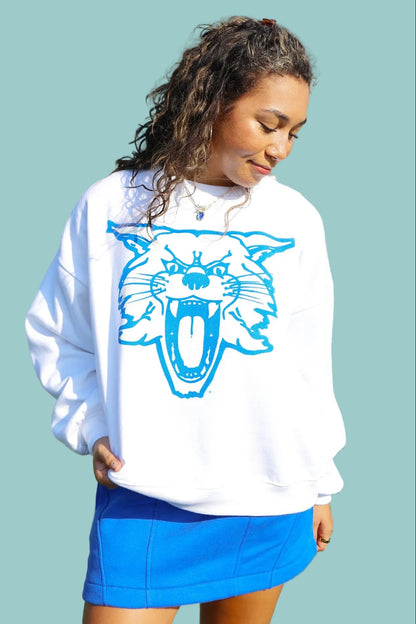 Kentucky Big Canvas Puff Janise White Sweatshirt