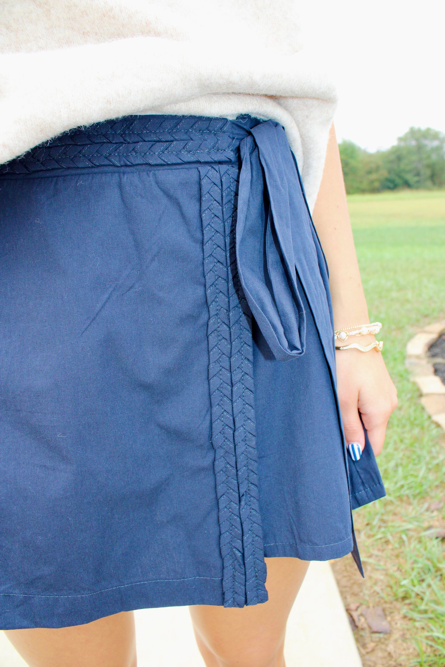 All My Ideas Navy Skort
