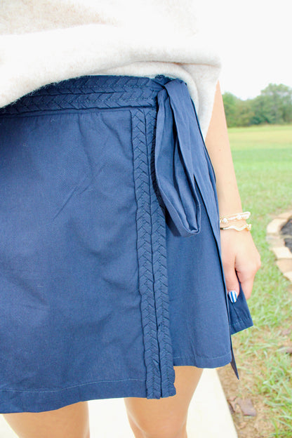 All My Ideas Navy Skort